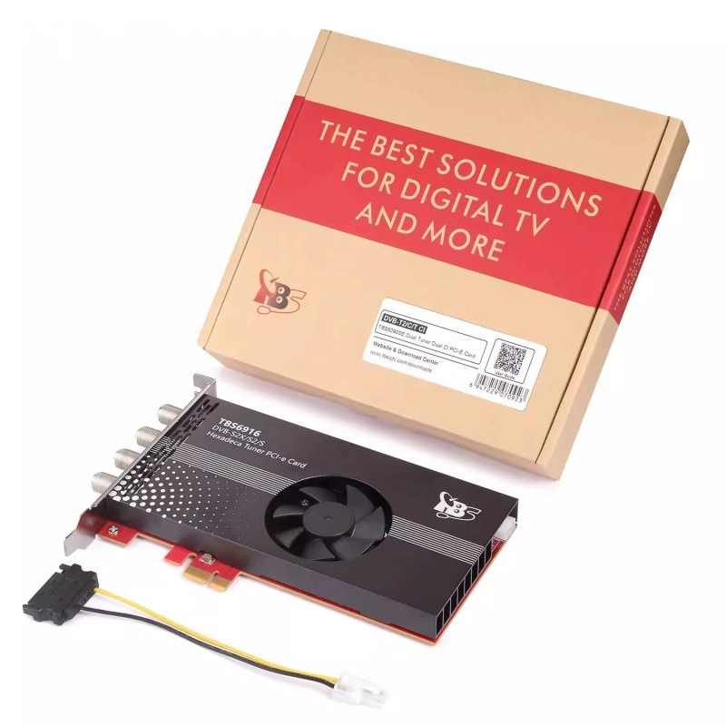 TBS6916 DVB-S2X/S2/S 16-кантный PCIe TV-приемник для ПК, вход по частоте