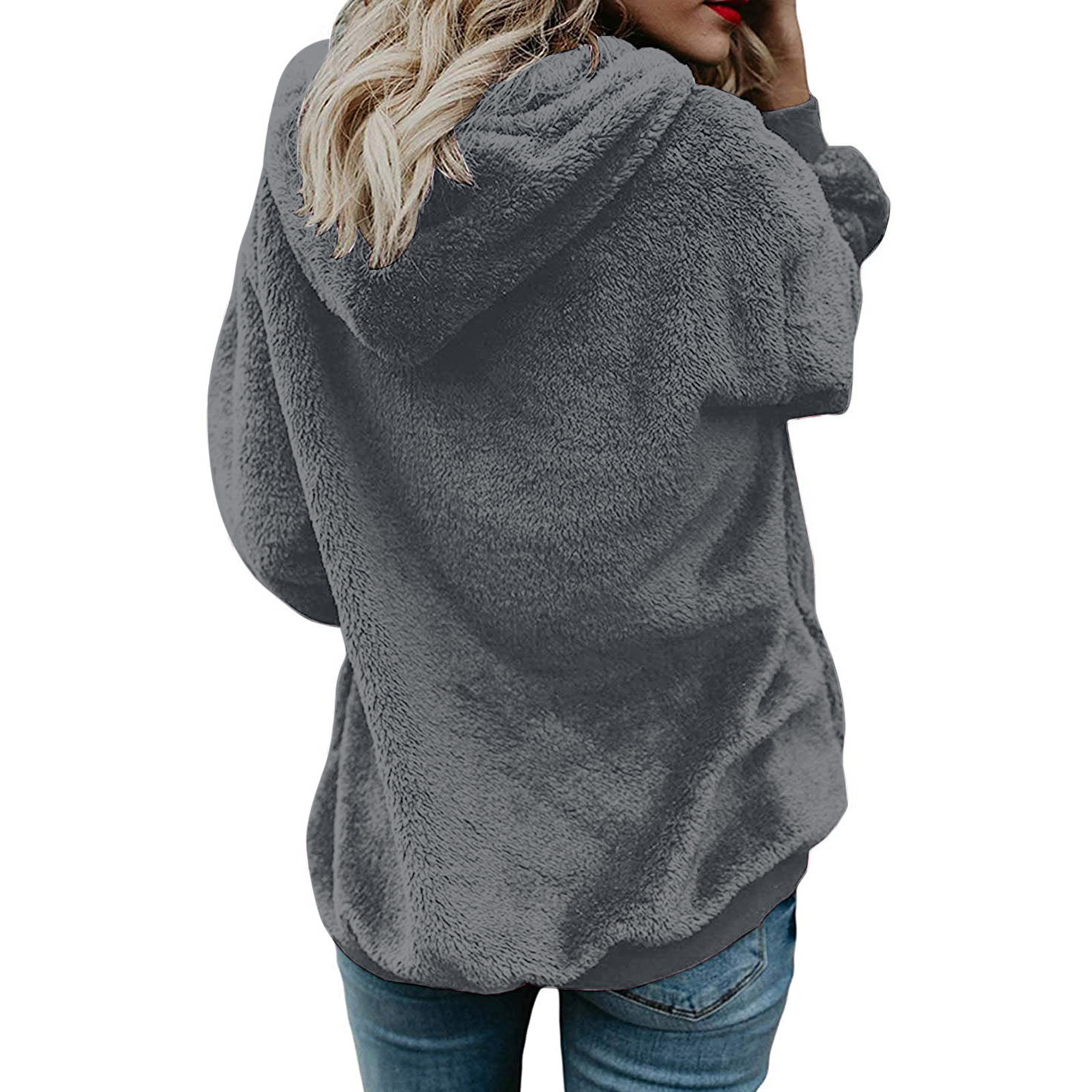 Women's Hoodie Long Sleeve Hoodies & Sweatshirts Casual Solid Color display picture 3