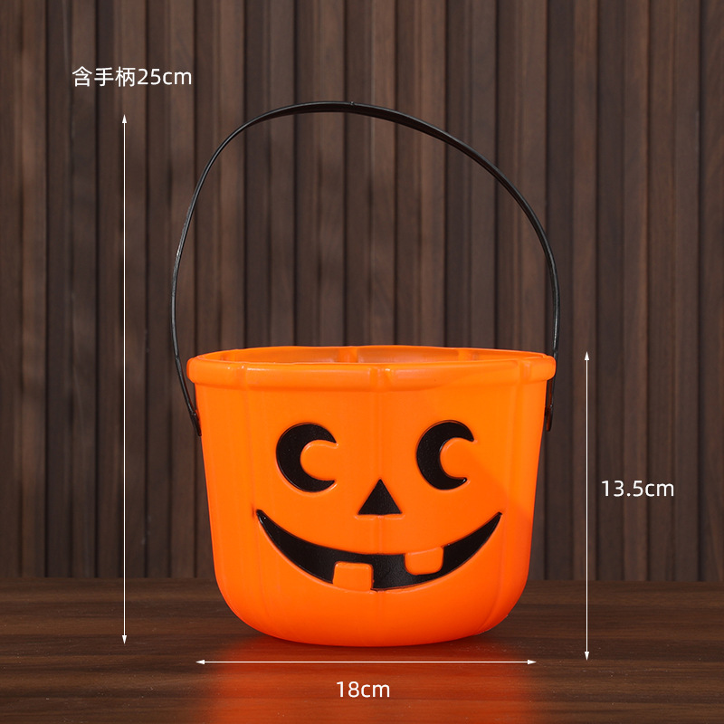 Cubo Decorativo de Calabaza de Halloween de Plástico para Bares y Fiestas image 7