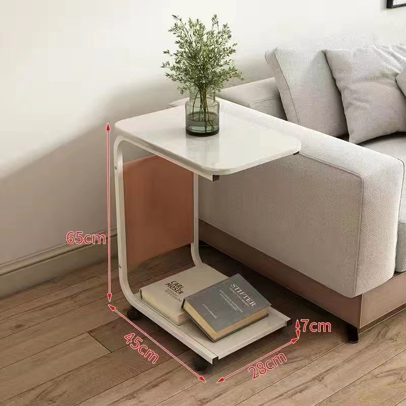Mesa de té simple europea, mesa de té móvil pequeña, mesa de té de lujo ligera, mesa y silla de balcón, sala de estar, sofá, pequeño gabinete de mesa de té