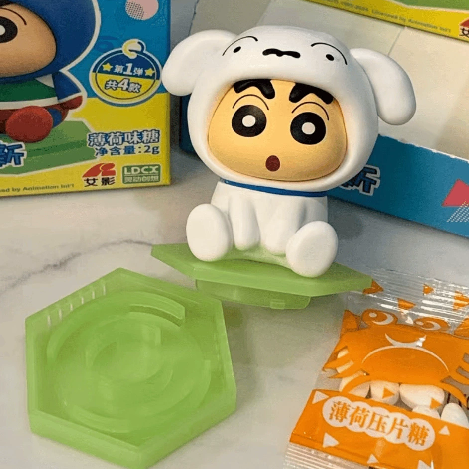 Crayons, dynamic table cute food play, doll, Superman