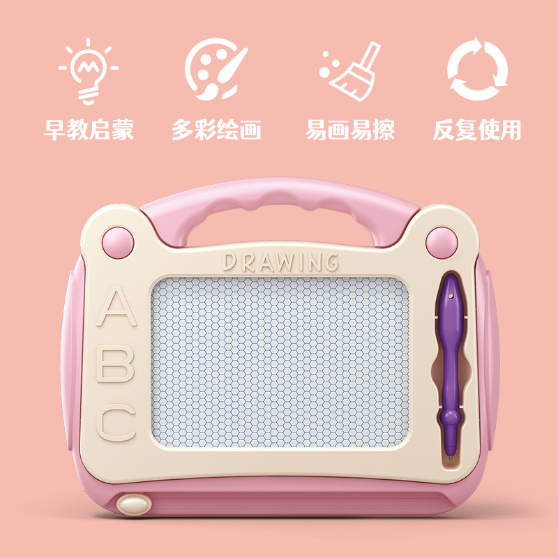 Tablero de dibujo para niños de gran tamaño para el hogar Tablero de escritura magnético para niños pequeños, juguete de dibujo magnético de graffiti para bebés borrables