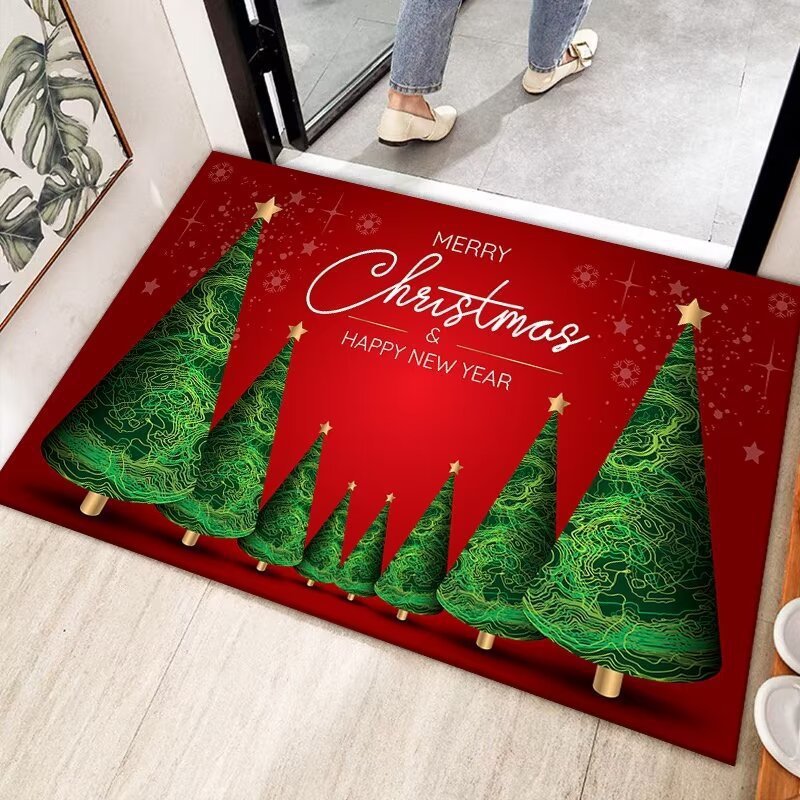 クロスボーダーChristmas carpet外国貿易クリスマスカーペット入戸ドアマット滑り止めクリスマスマット卸売り|undefined