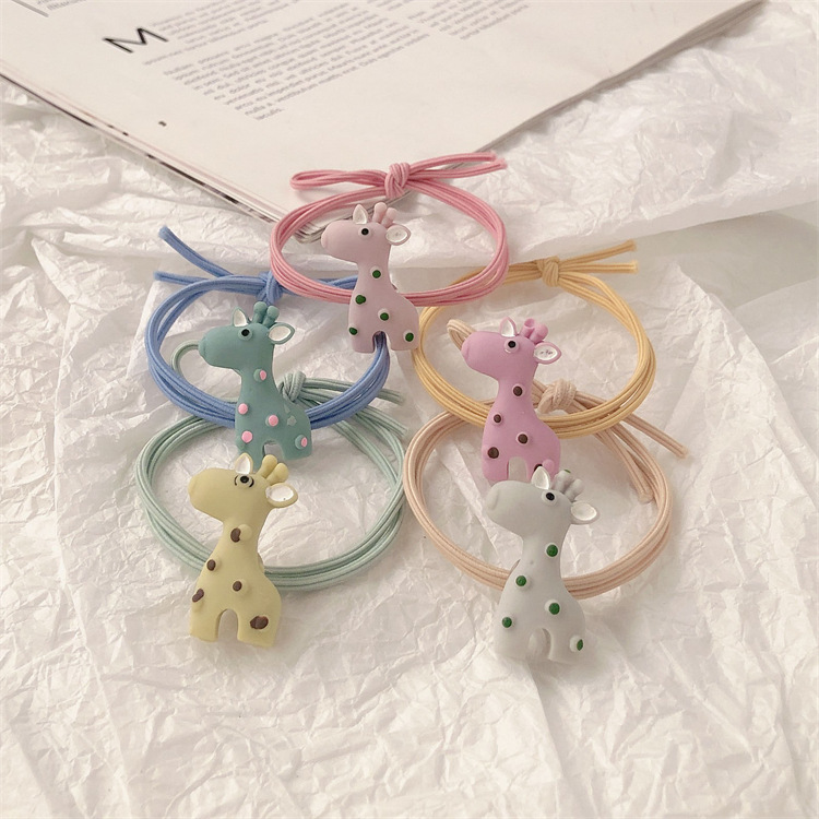 Acrílico girafa cabello anillo de cabeza cuerda red japonesa y coreana roja isn banda de goma de alta elasticidad pequeña cuerda de cabello fresca para adultos mujeres