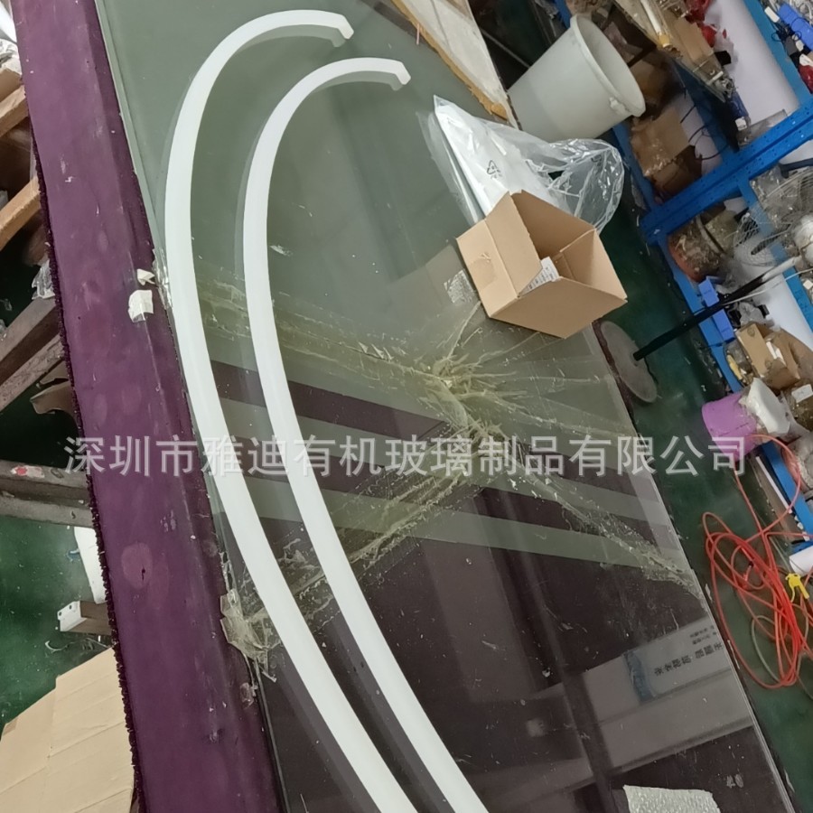 深圳雅迪有机玻璃制品  亚克力2*3米的热弯加工 有机玻璃加工