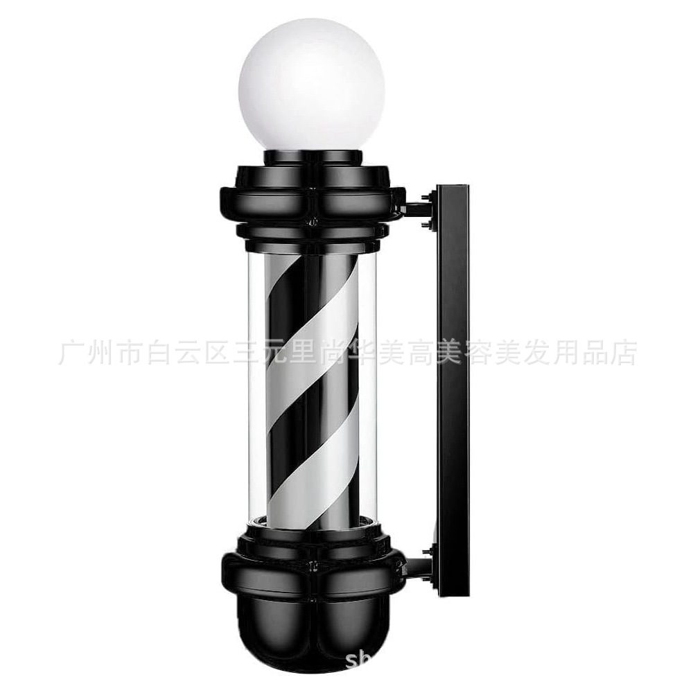 2024 salón de peluquería luces giratorias luces de pared giratorias LED luces giratorias de moda barber pole exportación transfronteriza