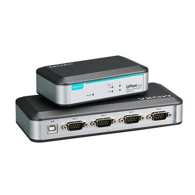 摩莎MOXA UPort 2410  工业4 端口 RS-232 USB 转串口转换器