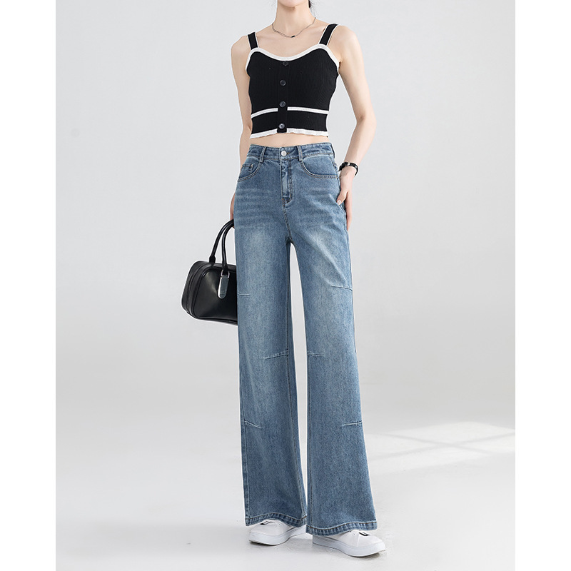Special Clearance Sale, Sold Out, No Restock. Versatile Straight-Leg Flared Jeans for Women, High-Waisted, Loose-Fitting, Wide-Leg, Floor-Length Bell-Bottom Pants Special Clearance Sale, Sold Out, No Restock. Versatile Straight-Leg Flared Jeans for Women, High-Waisted, Loose-Fitting, Wide-Leg, Floor-Length Bell-Bottom Pants
