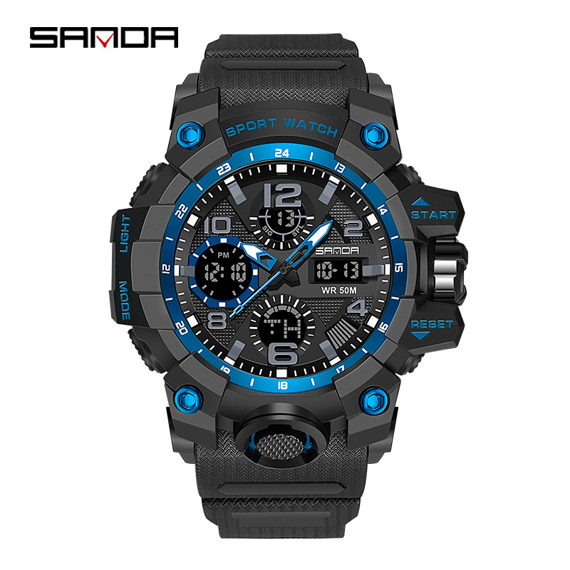 6021 [men's style] black and blue