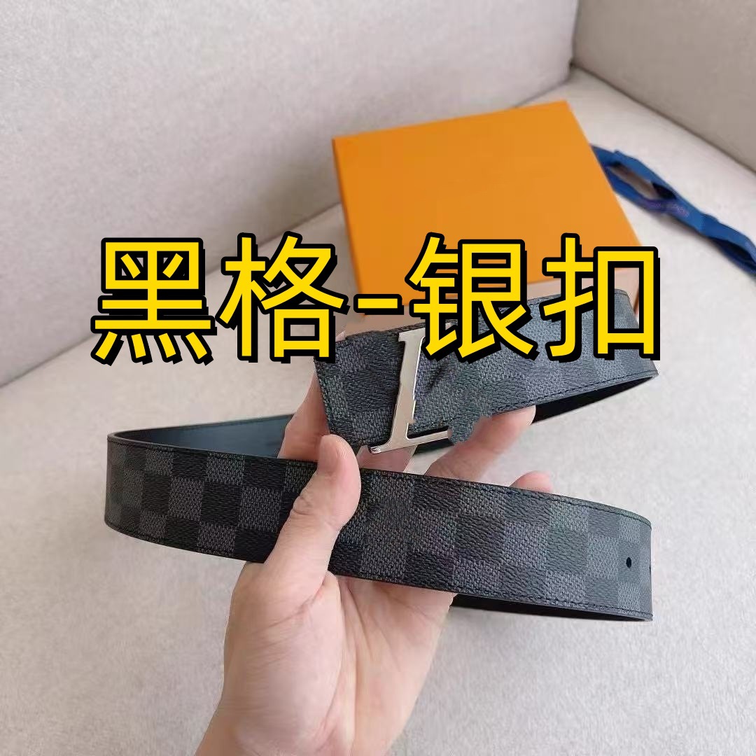Louis Vuitton LV Initiales Belt Damier Graphite