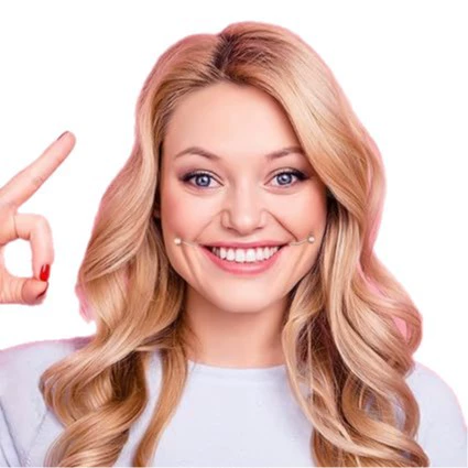 Европейский и американский дизайн помады для губ DIMPLE MAKERS, тренажер для носогубных складок, носить углубления для тренера