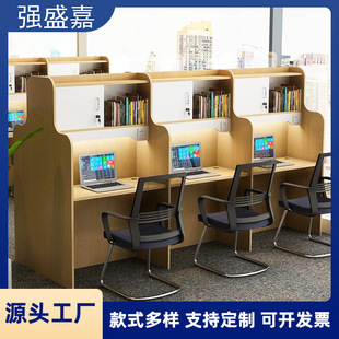 隔断桌椅自习桌考研桌封闭式书桌大学生自习室学习桌沉浸式单人桌-阿里巴巴