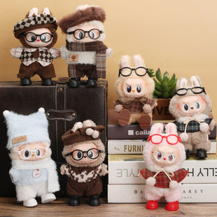 17cm�����������ﶬ��ɫϵһ������labubu�·������Ɍ��Q�b���l