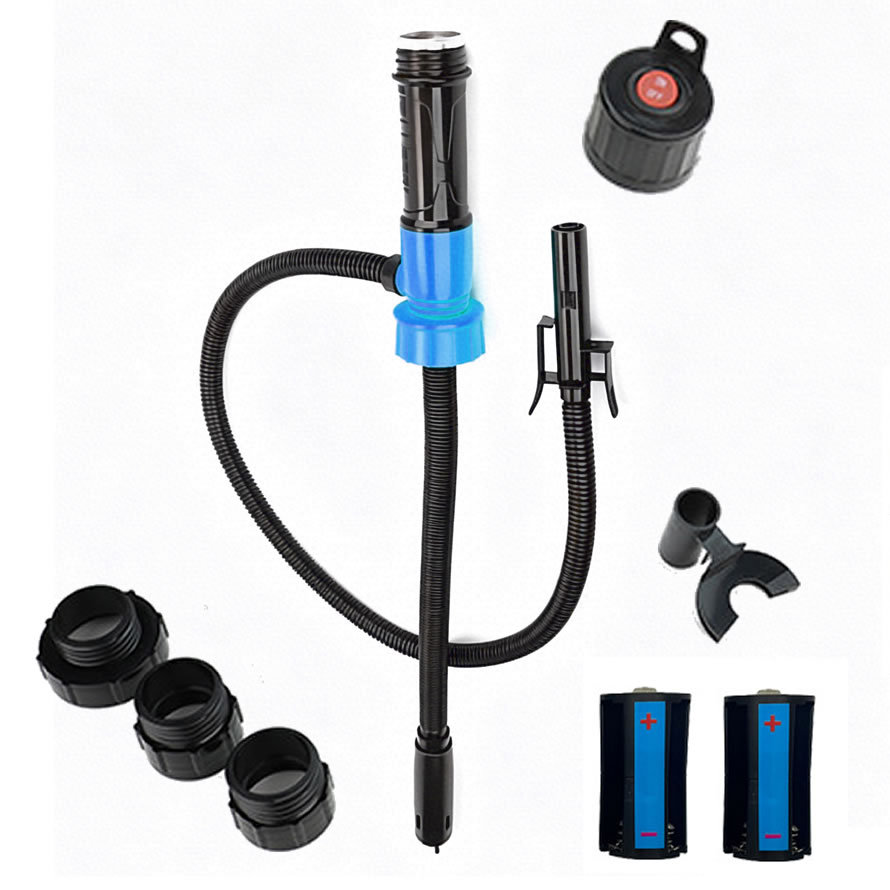 Cross-Border Detachable Electric Water Pump Oil Suction Pipe Portable Electric Oil Pump Self-Driving Gasoline Hose Oil Transfer Pump