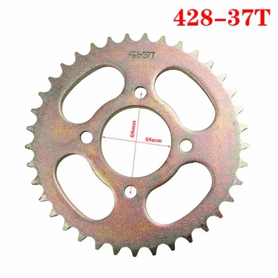 speed-up modification, gear disc, Dəbilqə (Kaska) aksesuarları - 4-holes-428-37-teeth-48mm-inner-hole-spacing-68mm