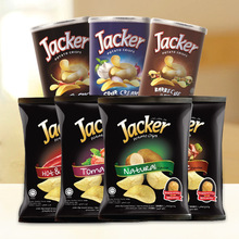 jacker杰克牌薯片原味番茄味多口味搭配罐装袋装膨化食品薯片零食