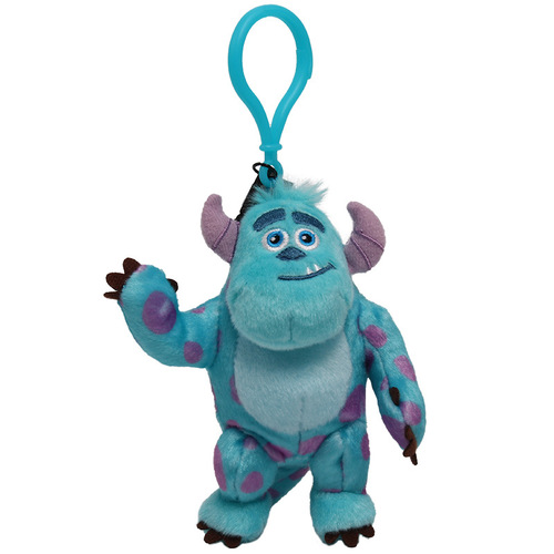 Disney Sullivan doll keychain pendant blue plush pendant school bag bag accessories pendant