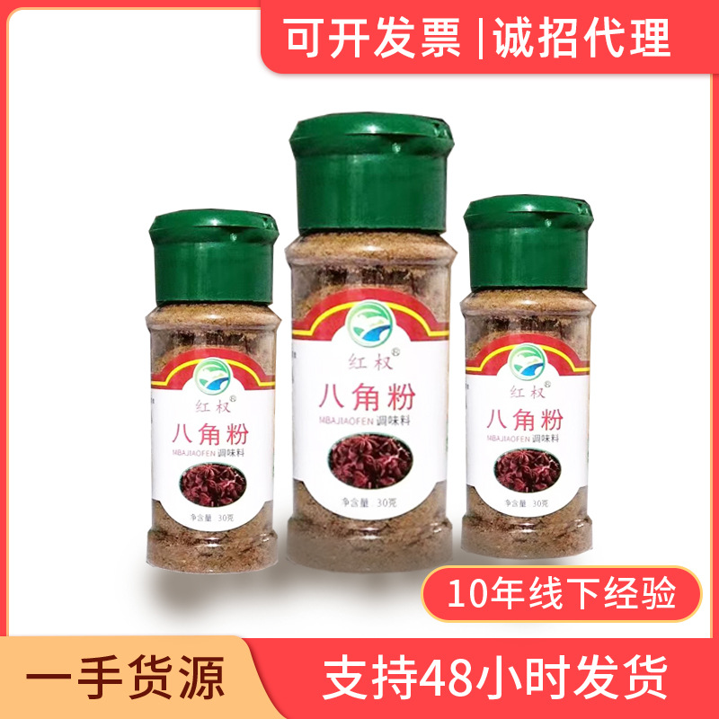 八角粉30g小瓶装家用厨房调味调料佐料研磨精挑八角便携装八角粉