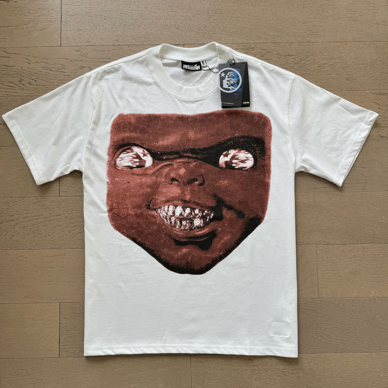 新型美潮Hの星シリーズプリント双紗純綿カジュアル男女夏カジュアルゆったり半袖tシャツ|undefined