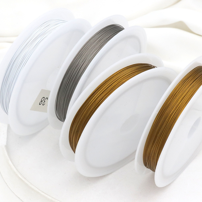 Factory Direct Sales of Steel Wire, Handmade DIY Soft Wire, Beading Jewelry Wire, Pearl Threading Wire, Fine Metal Stainless Steel Wire Factory Direct Sales of Steel Wire, Handmade DIY Soft Wire, Beading Jewelry Wire, Pearl Threading Wire, Fine Metal Stainless Steel Wire