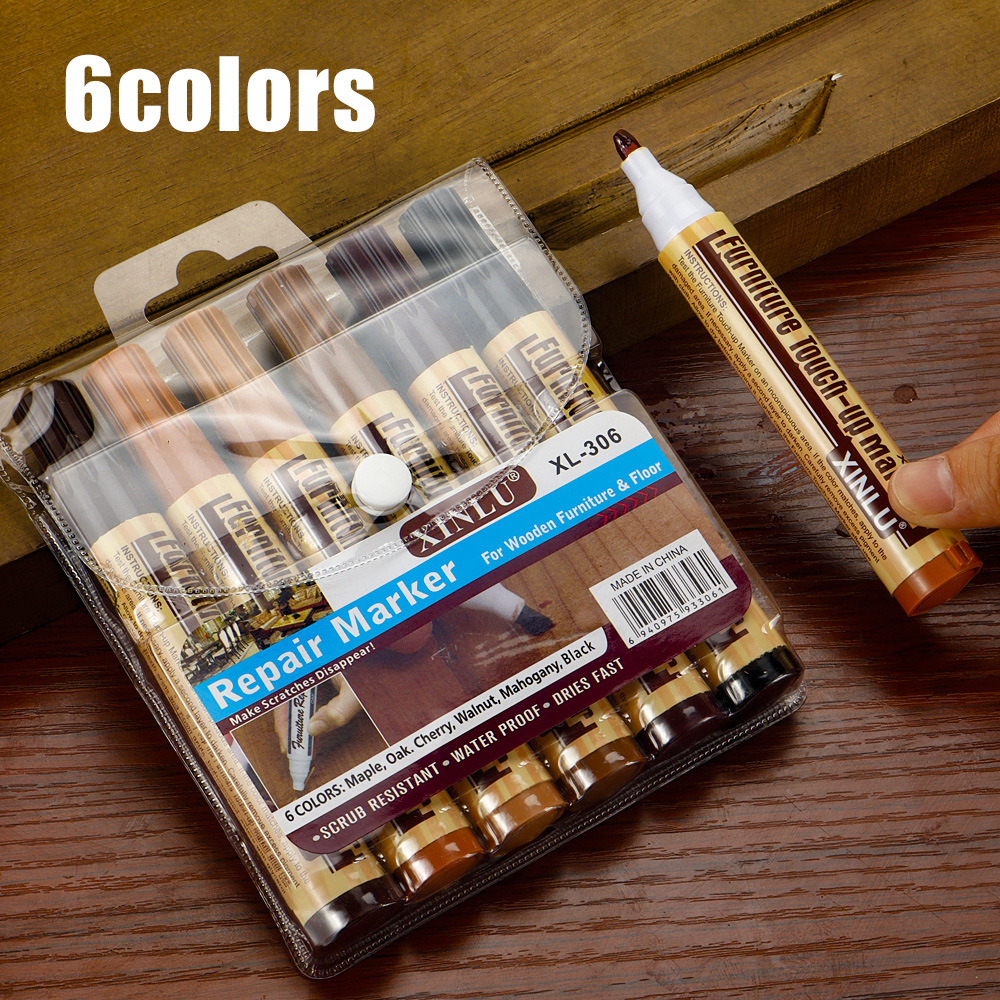 Muebles multicolores de madera de pintura de pintura de color decorativo con arañazos para muebles blancos de pintura impermeable de pintura de color marcador