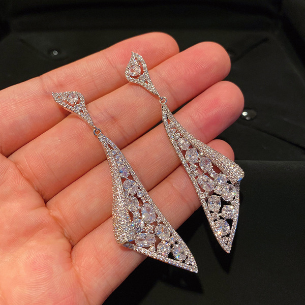 Platinum earrings