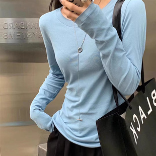 Plus size 240kg paper thin sunscreen slim slim slim round neck long sleeve T spring and summer Joker jacket mask T