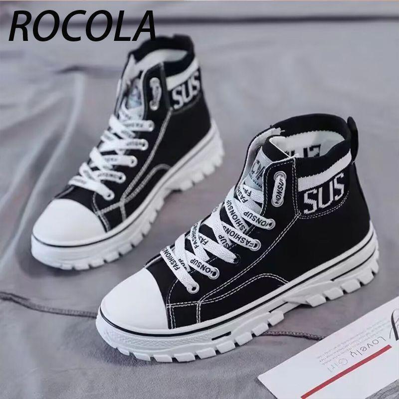 Brand Off-Season High-Top Sports Casual Shoes for Women, Spring and Autumn Student College Style, Non-Slip, Wear-Resistant, Versatile Canvas Shoes