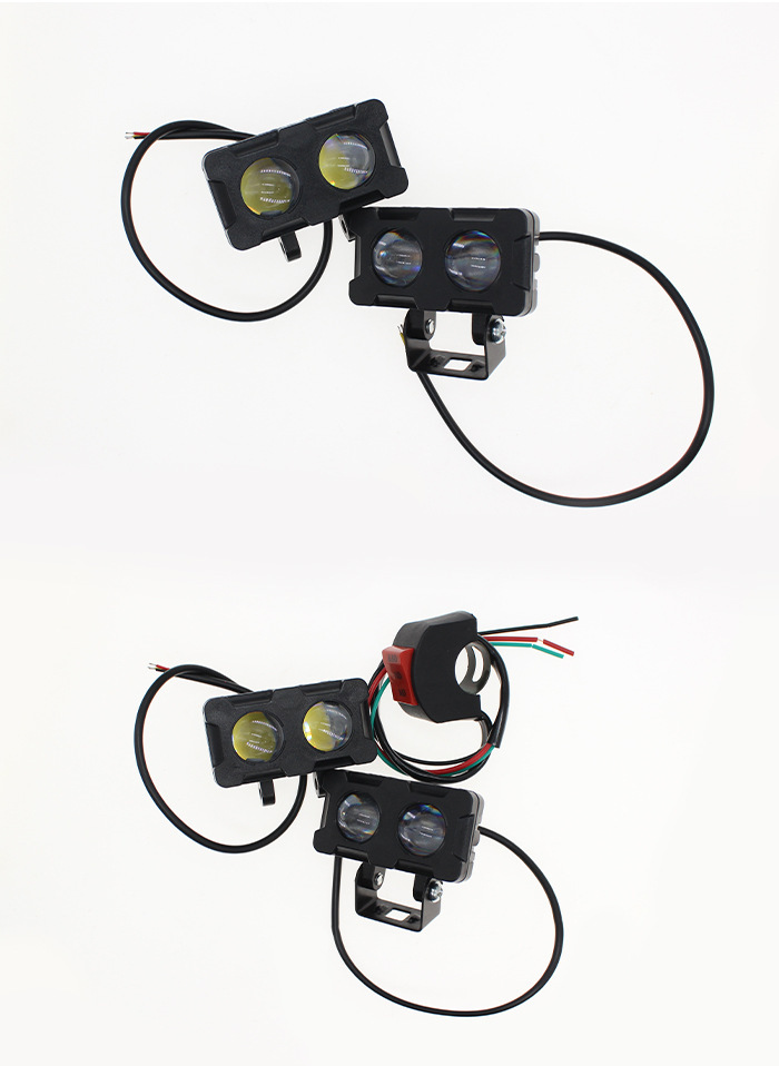 New wide-voltage cross-border exclusive motorcycle spotlight LED headlight electric vehicle front light with high and low beam