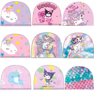 Children's Swimming Cap Boys Cartoon suit Multi-style Girls Cartoon Quick-drying Pullover Printed Swimming