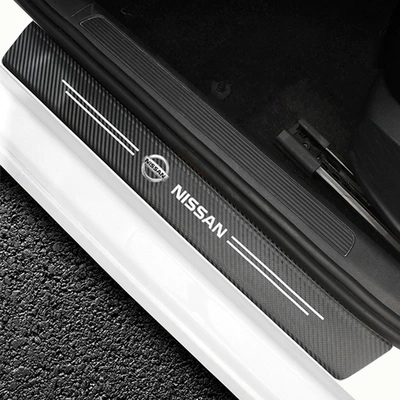 Other Automotive Interior Supplies, ordered logo] foreign trade for - nissan-carbon-fiber-leather-threshold-strips-4-pack