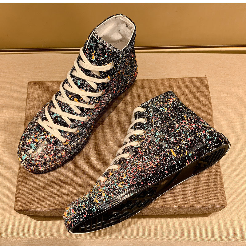 Herren High-top Canvas Sneaker Für Einen Lässigen Alltagslook_voghion.com