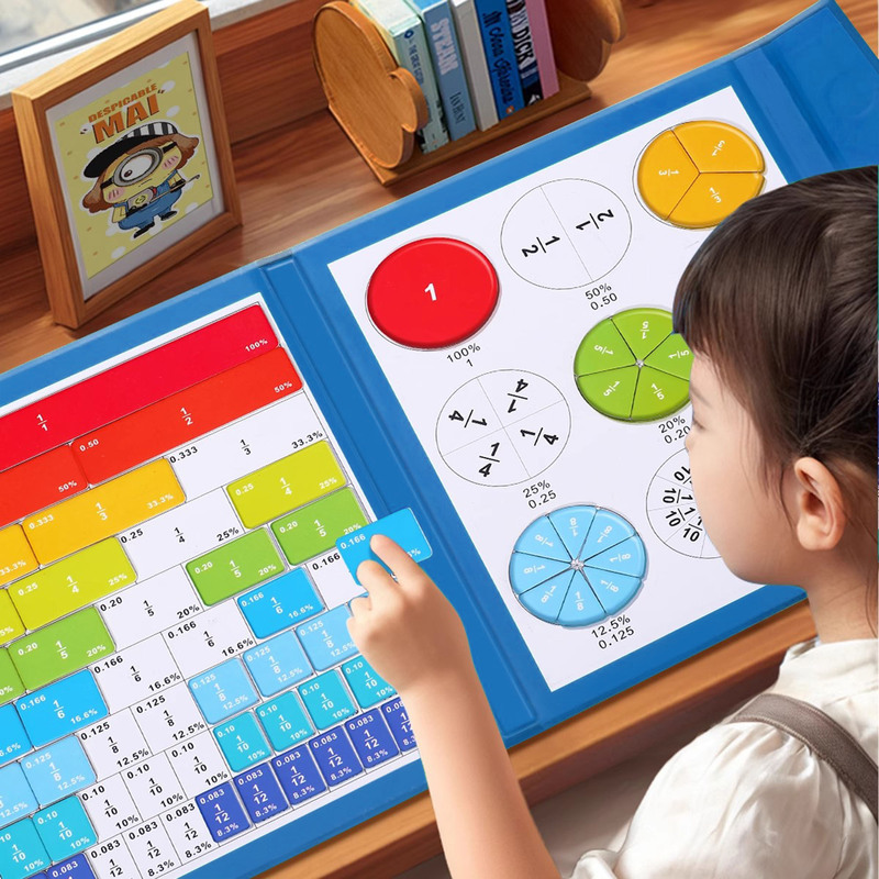 Magnetic Fraction Disk Learning Teaching Aids Primary School Mathematics Third and Fifth Grade Disk Preliminary Understanding Magnetic Suction Demonstrator Addition and Subtraction Magnetic Fraction Disk Learning Teaching Aids Primary School Mathematics Third and Fifth Grade Disk Preliminary Understanding Magnetic Suction Demonstrator Addition and Subtraction