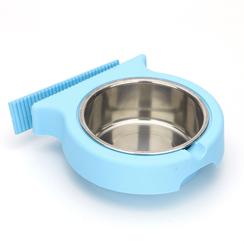 Nuevo tazón para mascotas de acero inoxidable cuenco colgante vajilla antidetonante tazón para perro tazón para perros tazón de fuente de gato fábrica al por mayor