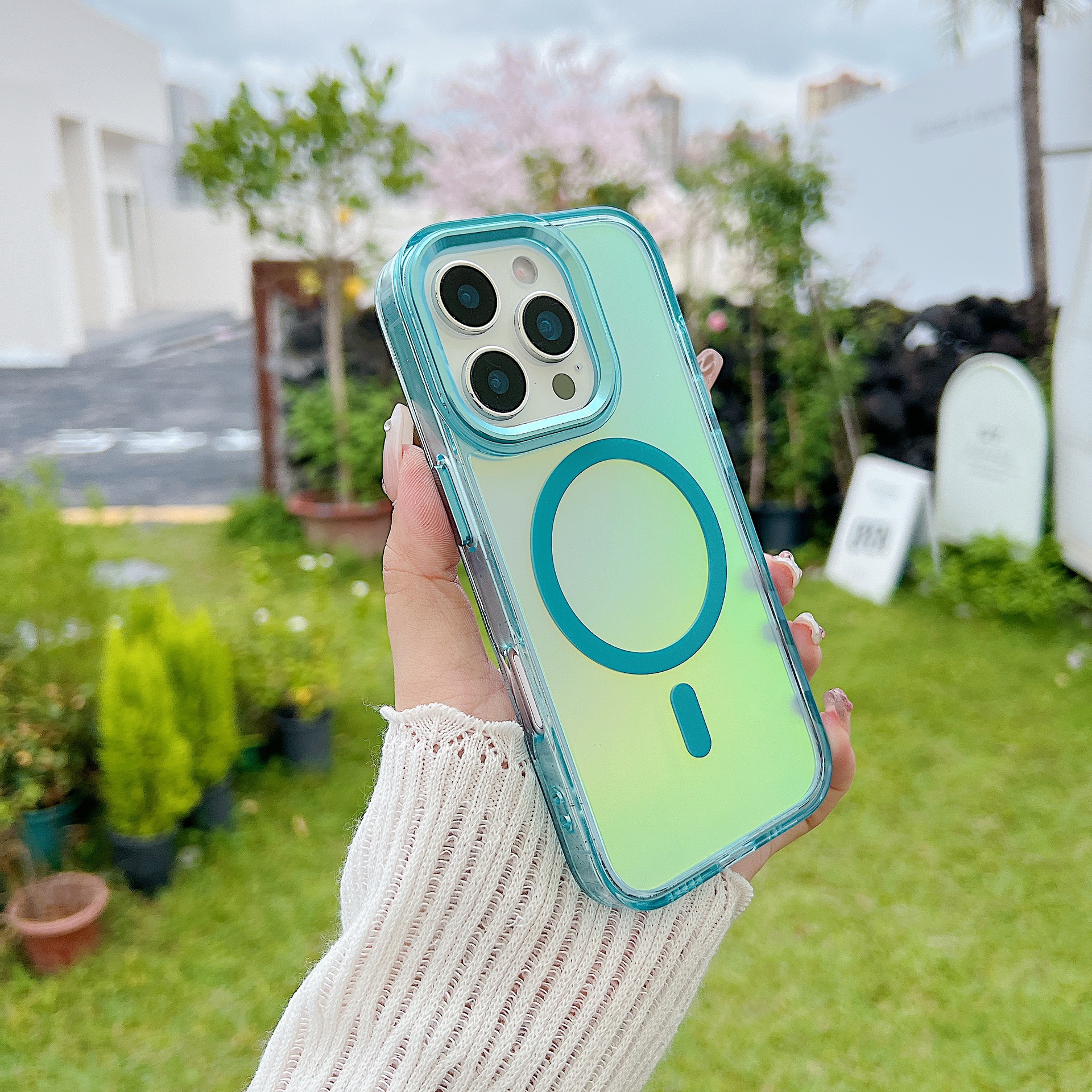 Funda magnética camaleón bright shadow para iphone y samsung_voghion.com