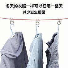 户外防掉落衣架卡扣铁线丝卡扣防风防滑固定扣晾衣绳室外多