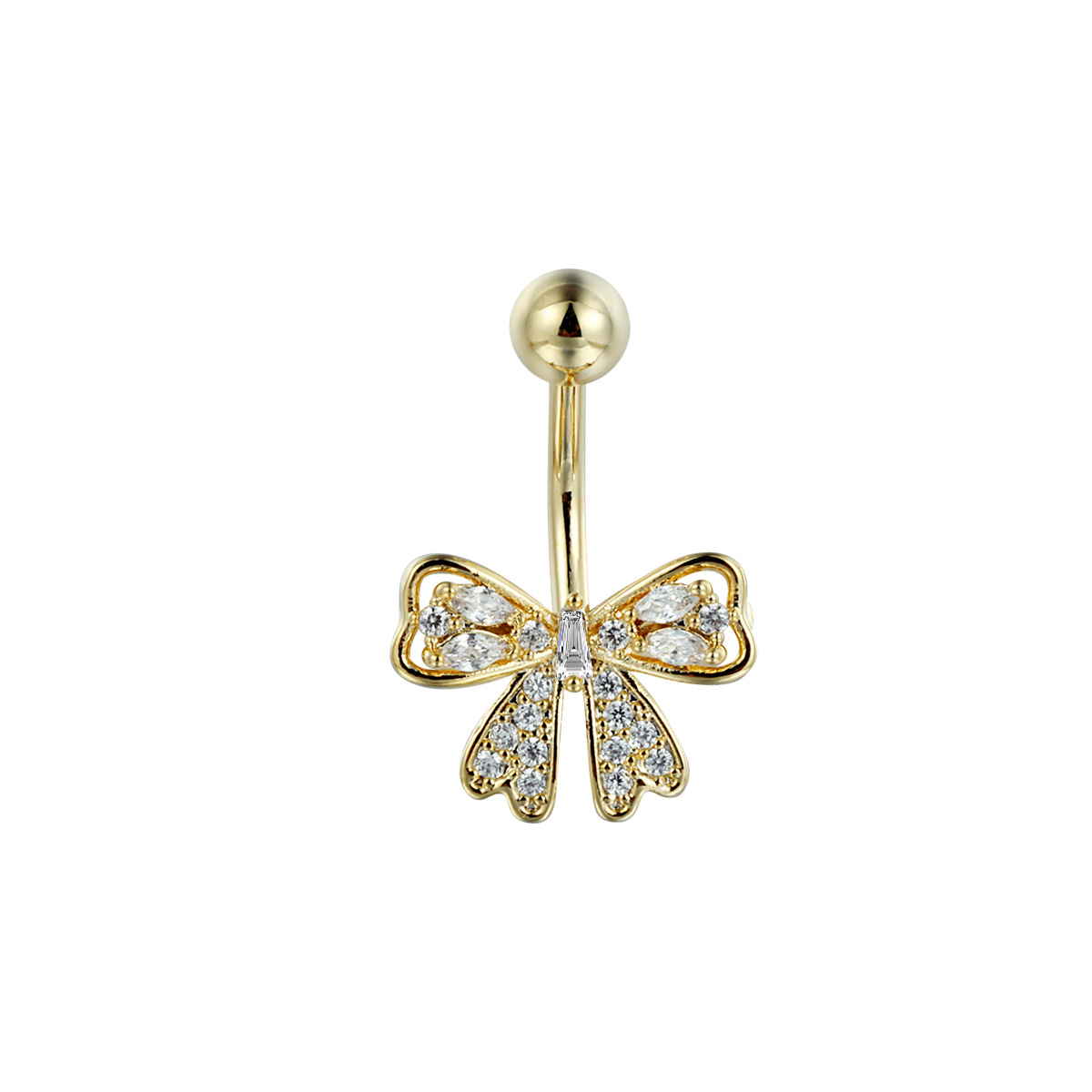 Piercing nombril papillon strass style américain_voghion.com