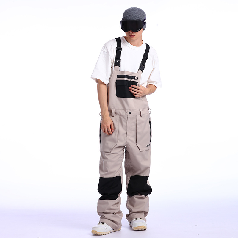 Nya skidbyxor med remmar för män, vindtäta, varma och vattentäta skidbyxor med enkel och dubbel bräda, i ett stycke, herr_voghion.com