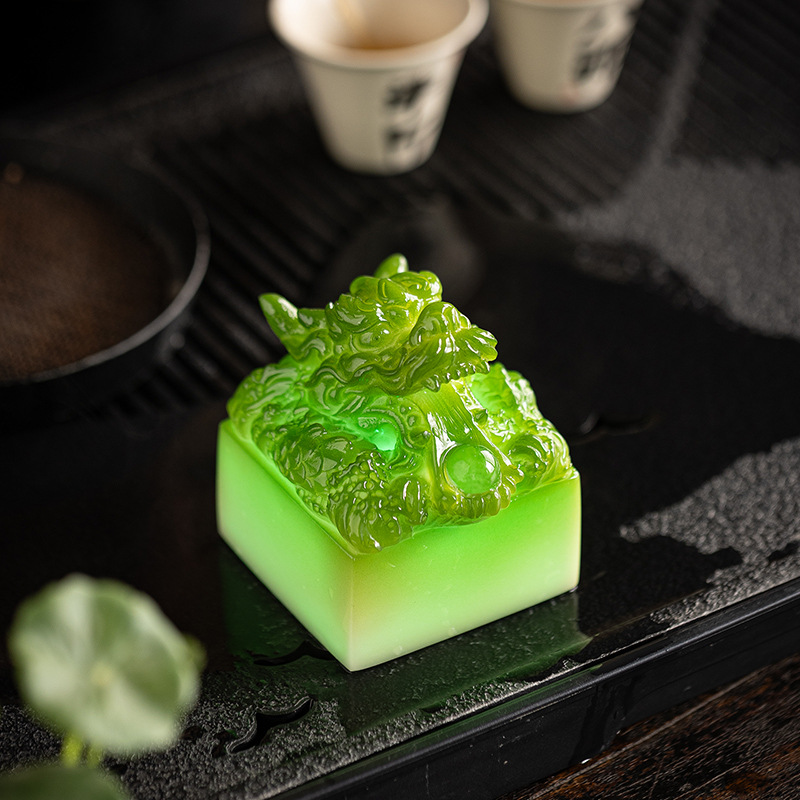 温变龙印茶宠摆件精品可养变色茶玩茶桌台面小摆件装饰功夫茶具