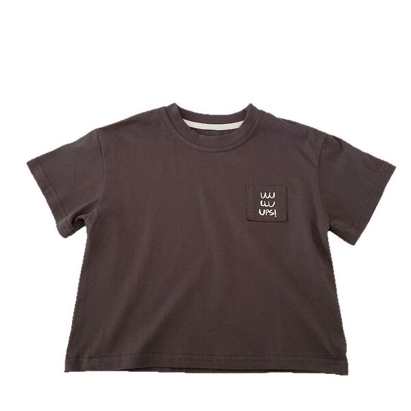 Japanese summer children's white T-shirt for boys