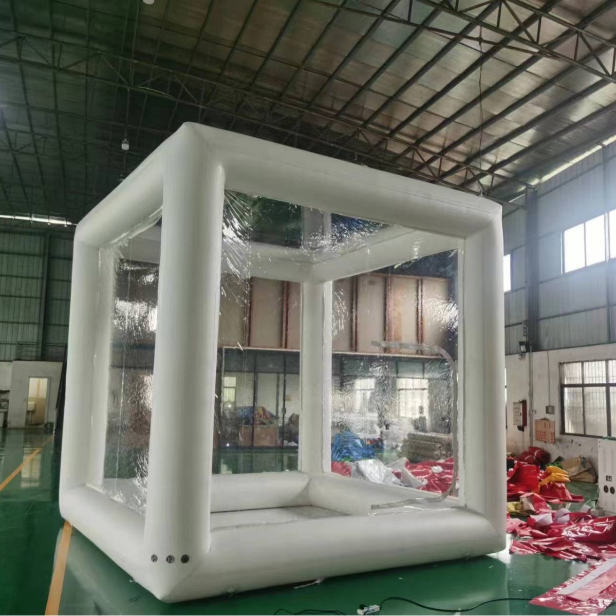 Tienda de campaña al aire libre venta directa de fábrica tienda de campaña inflable evento de campamento exhibición tienda de publicidad PVC tienda de ejercicio móvil