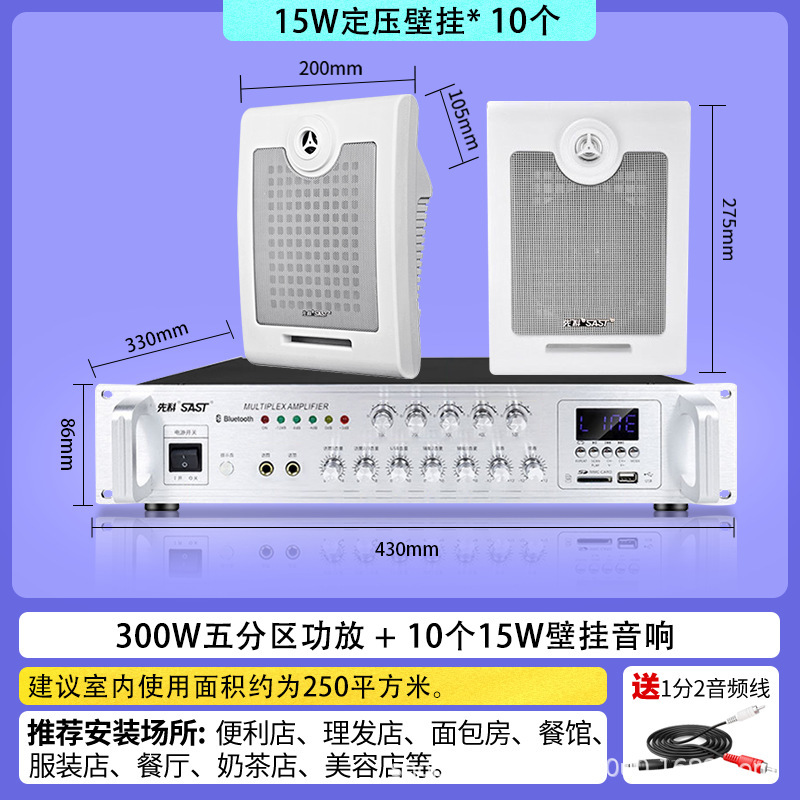 Xianke A2 壁掛けスピーカーショップ放送屋内天井セットバックグラウンドミュージックスピーカーレストランオーディオ|undefined