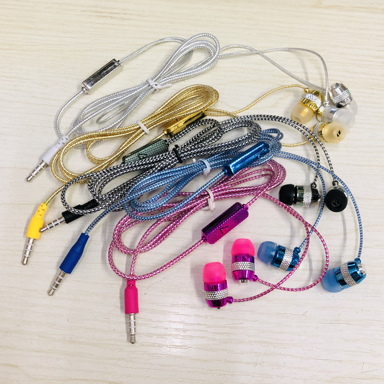 Electroplated pattern colorful headphones in-ear headphones with microphone live music headphones wired gift headphones Electroplated pattern colorful headphones in-ear headphones with microphone live music headphones wired gift headphones