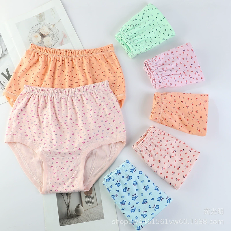 Нижнее белье для среднего и пожилого возраста из чистого хлопка с высокой талией и большой размер, Женская бабушка, старые высококачественные свободные треугольные шорты, шорты