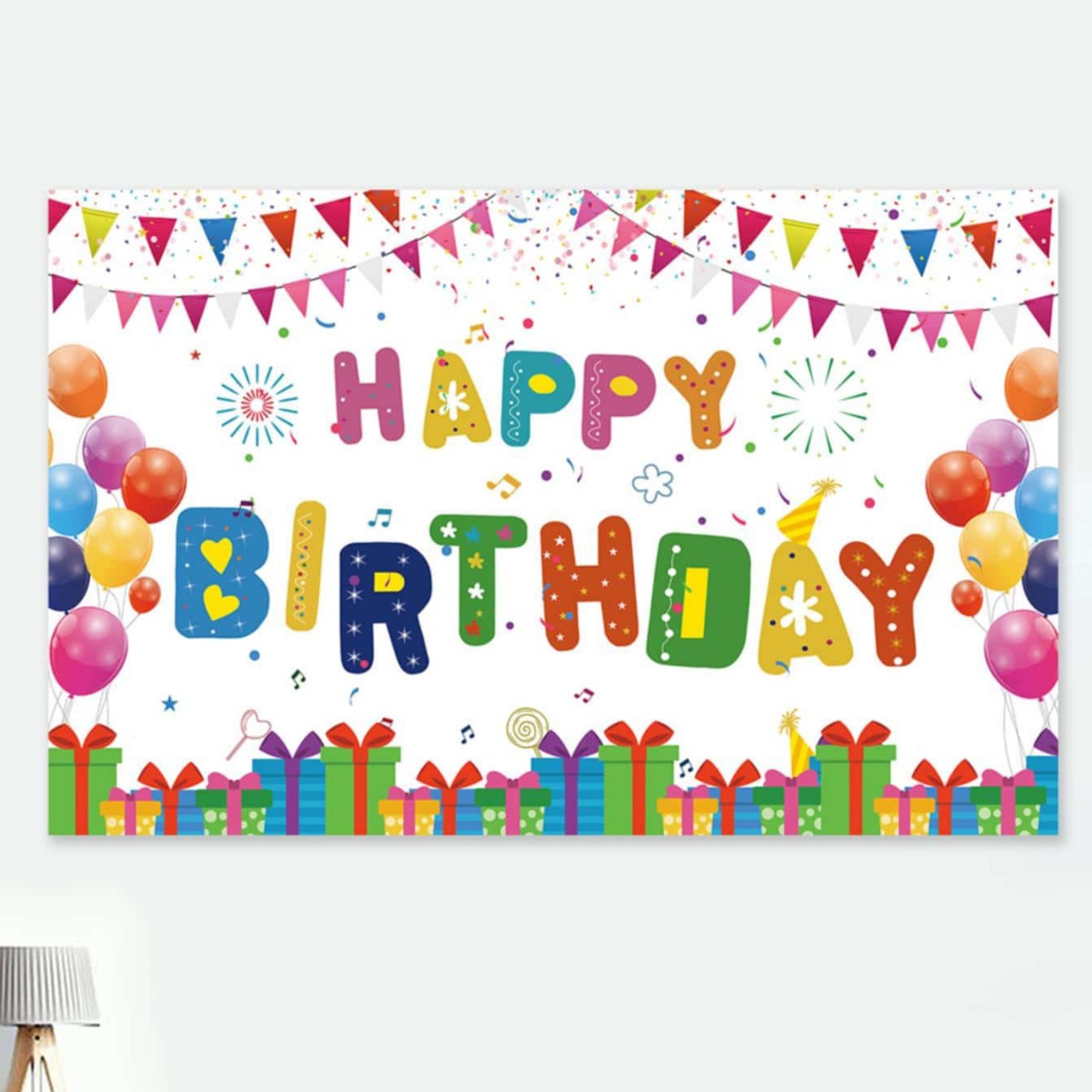 跨境横幅 happy birthday新款生日系列生日各大节日横幅派对背景