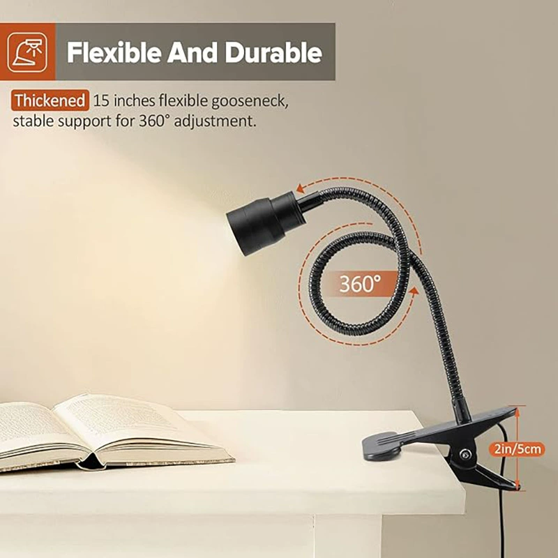LED Reading Light Clason Light Clamping Lights подходит для стола, общежития, кровати, освещение, USB зажимное