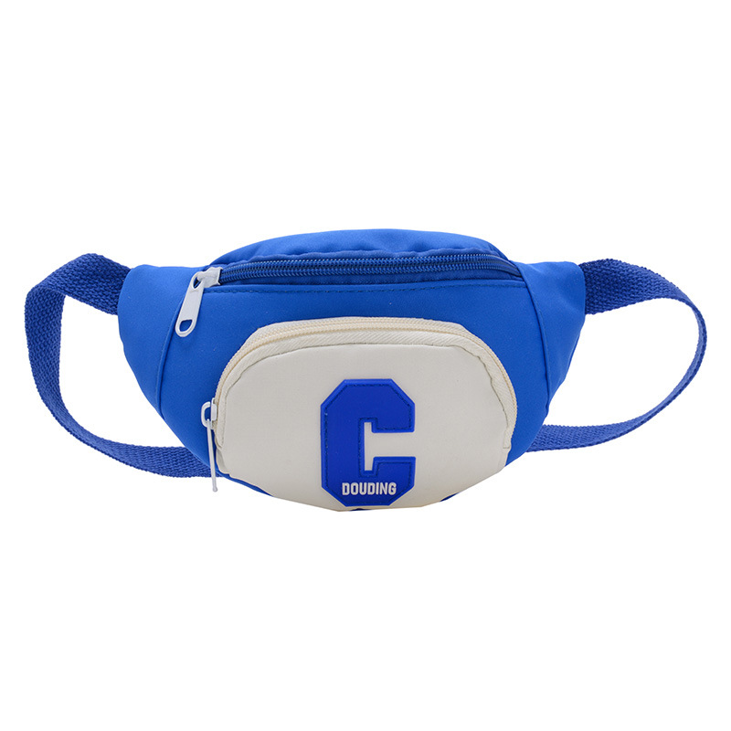 Bolso de pecho coreano para niños y niñas, bolso de moda para niños de color contrastante, 2024 nuevo comercio exterior letras extranjeras bolso de mochila para niños