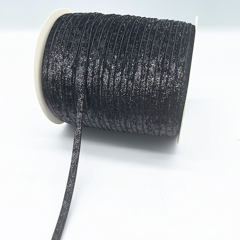 Fabricantes al por mayor 1CM hechos a mano embalaje de regalos de cinta de lana unilateral cinta de cebolla cinta de terciopelo decoración DIY