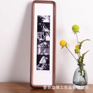 实木圆角长条相框新款胡桃木榫卯书法装饰相框桌面创意摆台相框-阿里巴巴