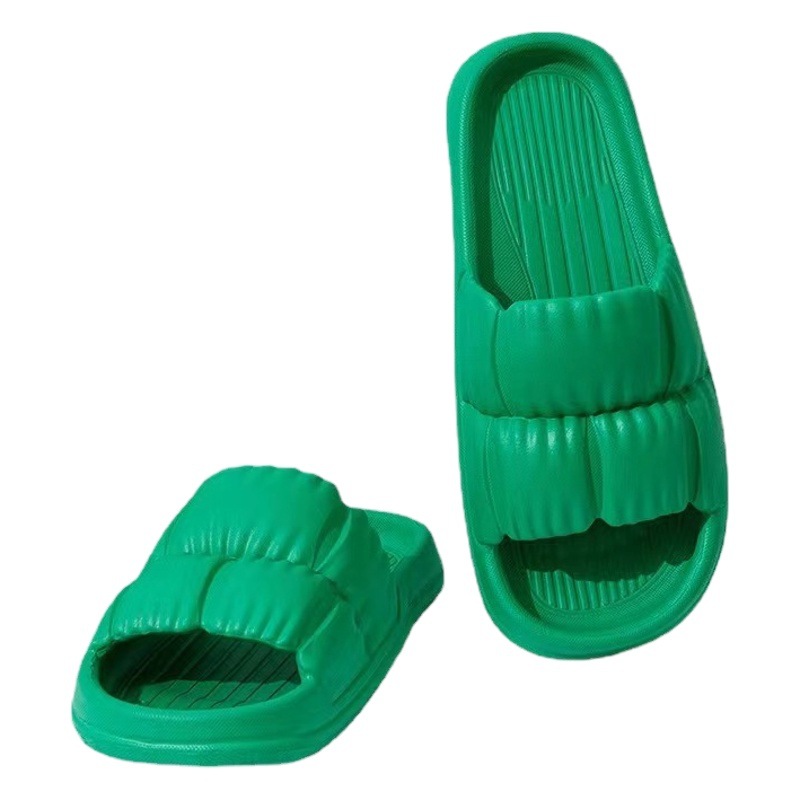 2025 New Men's Slippers Shit-Feeling Slippers Summer Indoor Thick-Soled Home Furnishing Slippers Women's Eva